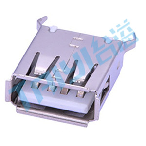 205&nbsp;USB&nbsp;A型&nbsp;4觸點(diǎn)&nbsp;180°插件&nbsp;母座
