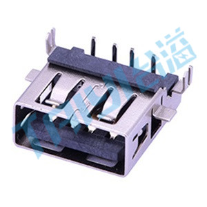 232&nbsp;USB&nbsp;A型&nbsp;4觸點(diǎn)&nbsp;90°插件&nbsp;母座