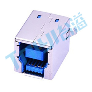 321&nbsp;USB&nbsp;B型&nbsp;9觸點(diǎn)&nbsp;180°插件&nbsp;母座
