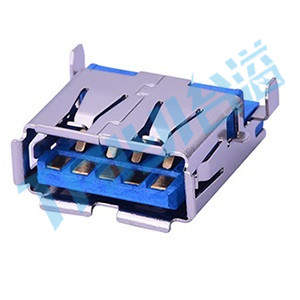 324&nbsp;USB&nbsp;A型&nbsp;9觸點(diǎn)&nbsp;臥貼&nbsp;母座&nbsp;(3