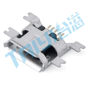 457&nbsp;Micro&nbsp;USB&nbsp;臥貼&nbsp;5觸點&nbsp;母座(