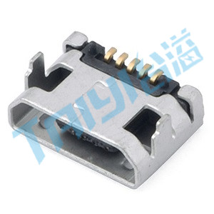 466&nbsp;Micro&nbsp;USB&nbsp;臥貼&nbsp;5觸點&nbsp;母座