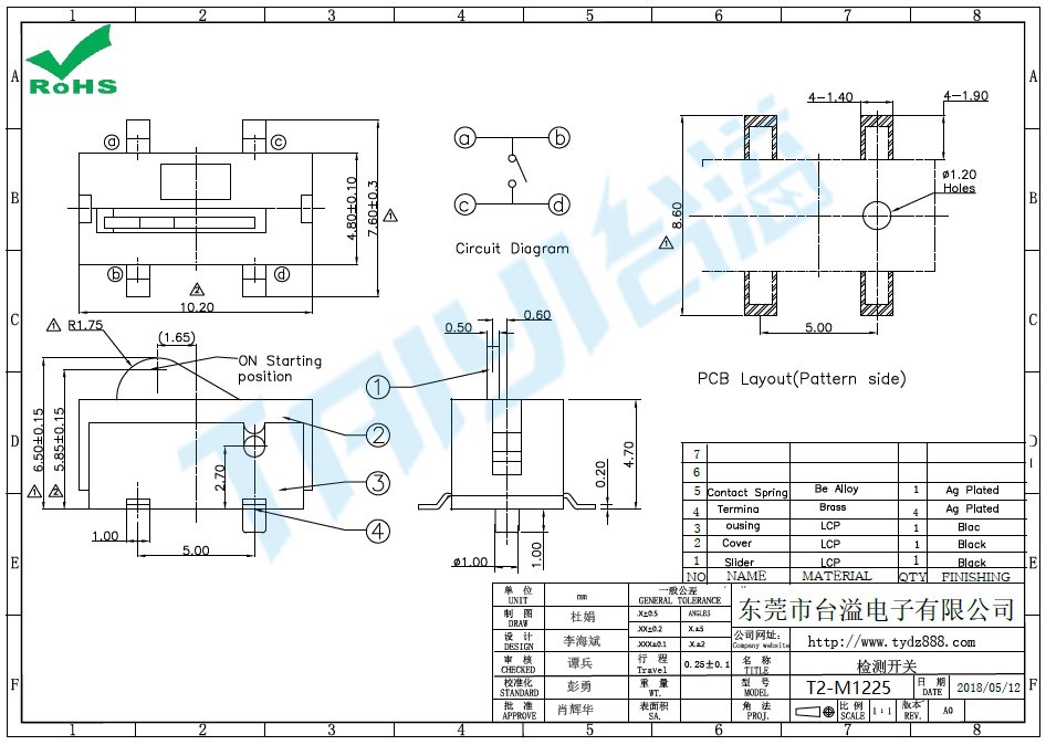 T2-M1225檢測(cè)開關(guān)