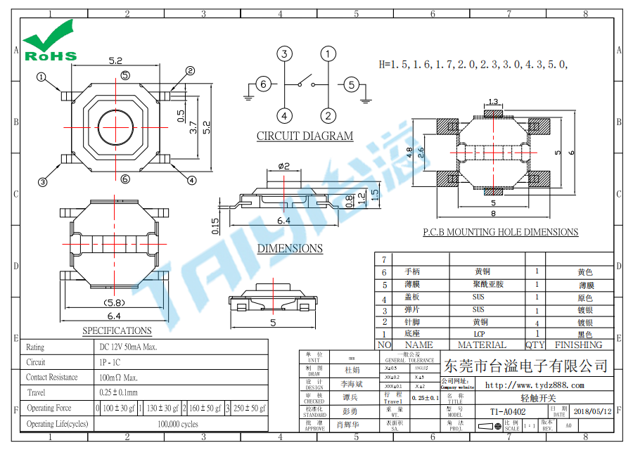 輕觸開(kāi)關(guān)過(guò)爐后電阻值及機(jī)械性能會(huì)變差嗎？